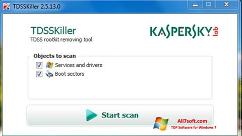 स्क्रीनशॉट Kaspersky TDSSKiller Windows 7