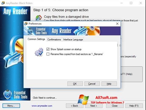 स्क्रीनशॉट AnyReader Windows 7