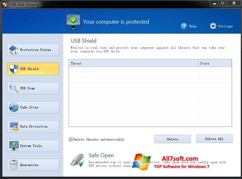 स्क्रीनशॉट USB Disk Security Windows 7