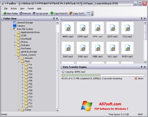स्क्रीनशॉट iFunBox Windows 7