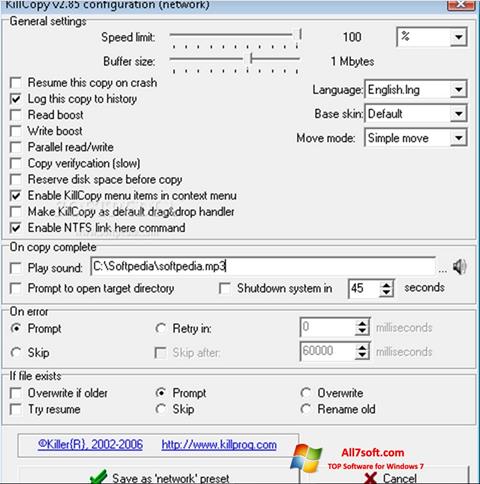 स्क्रीनशॉट KillCopy Windows 7