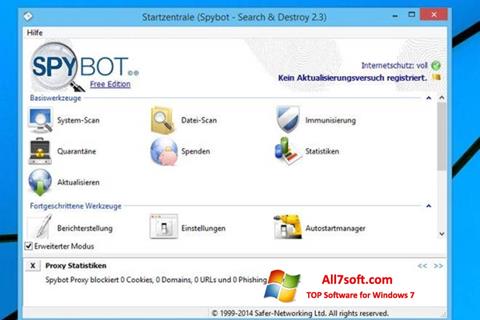स्क्रीनशॉट SpyBot Windows 7