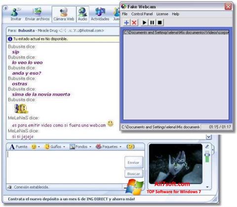 स्क्रीनशॉट Fake Webcam Windows 7