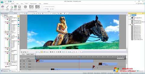 स्क्रीनशॉट VSDC Free Video Editor Windows 7