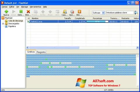 स्क्रीनशॉट FlashGet Windows 7